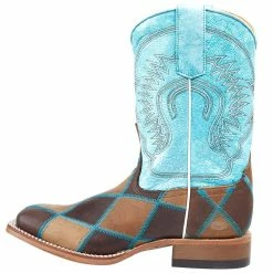 Horsepower Boots Kid's Insane In The Membrane Patchwork Cowboy Boots 9 Horsepower Boots Kid's Insane In The Membrane Patchwork Cowboy Boots -Justin Boots Store HPK1055 3