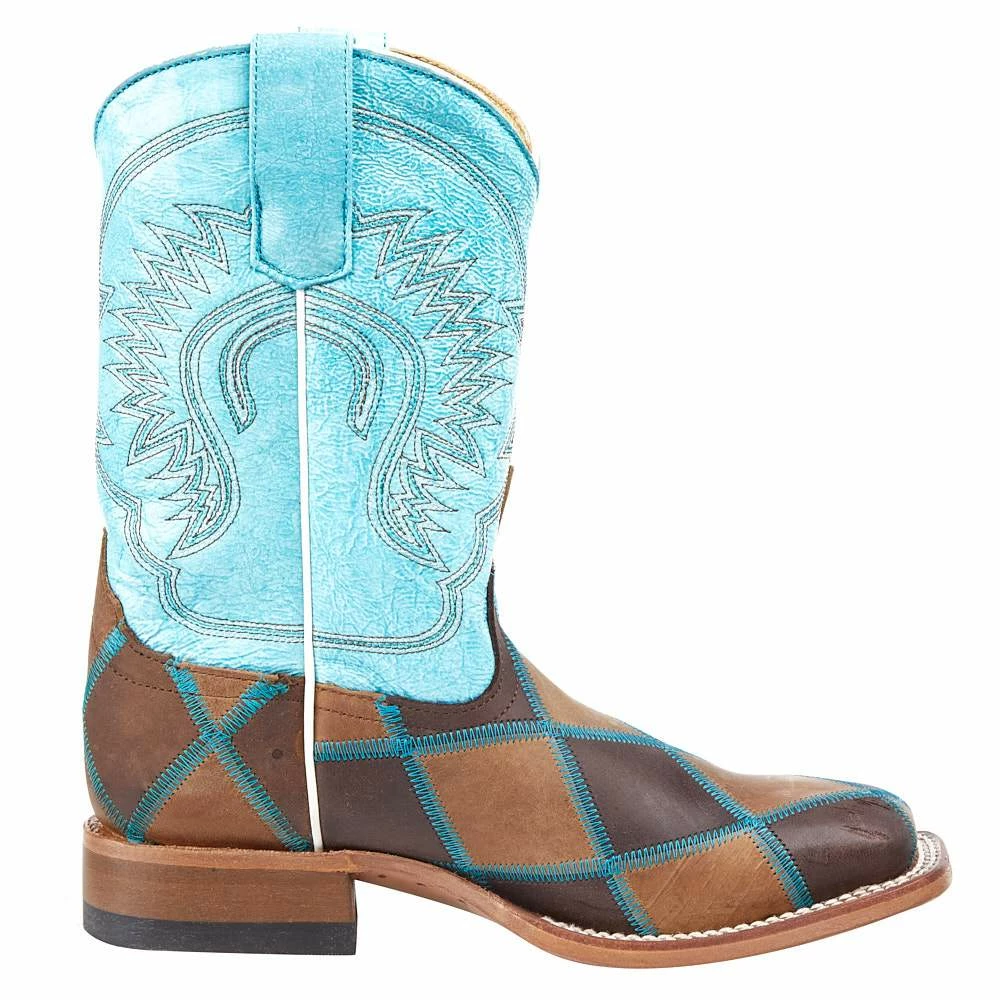 Horsepower Boots Kid's Insane In The Membrane Patchwork Cowboy Boots 7 Horsepower Boots Kid's Insane In The Membrane Patchwork Cowboy Boots - Image 5