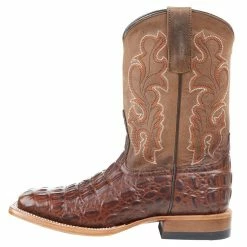 Horsepower Boots Kid's Chocolate Nile Print Cowboy Boots 9 Horsepower Boots Kid's Chocolate Nile Print Cowboy Boots -Justin Boots Store HPK1070 3
