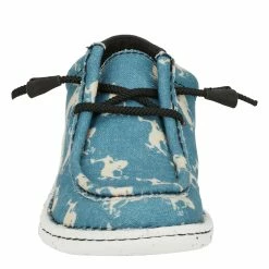 Justin Boots Women's Hazer Turquoise And Broncs Casual 10 Justin Boots Women's Hazer Turquoise And Broncs Casual -Justin Boots Store JL178 04