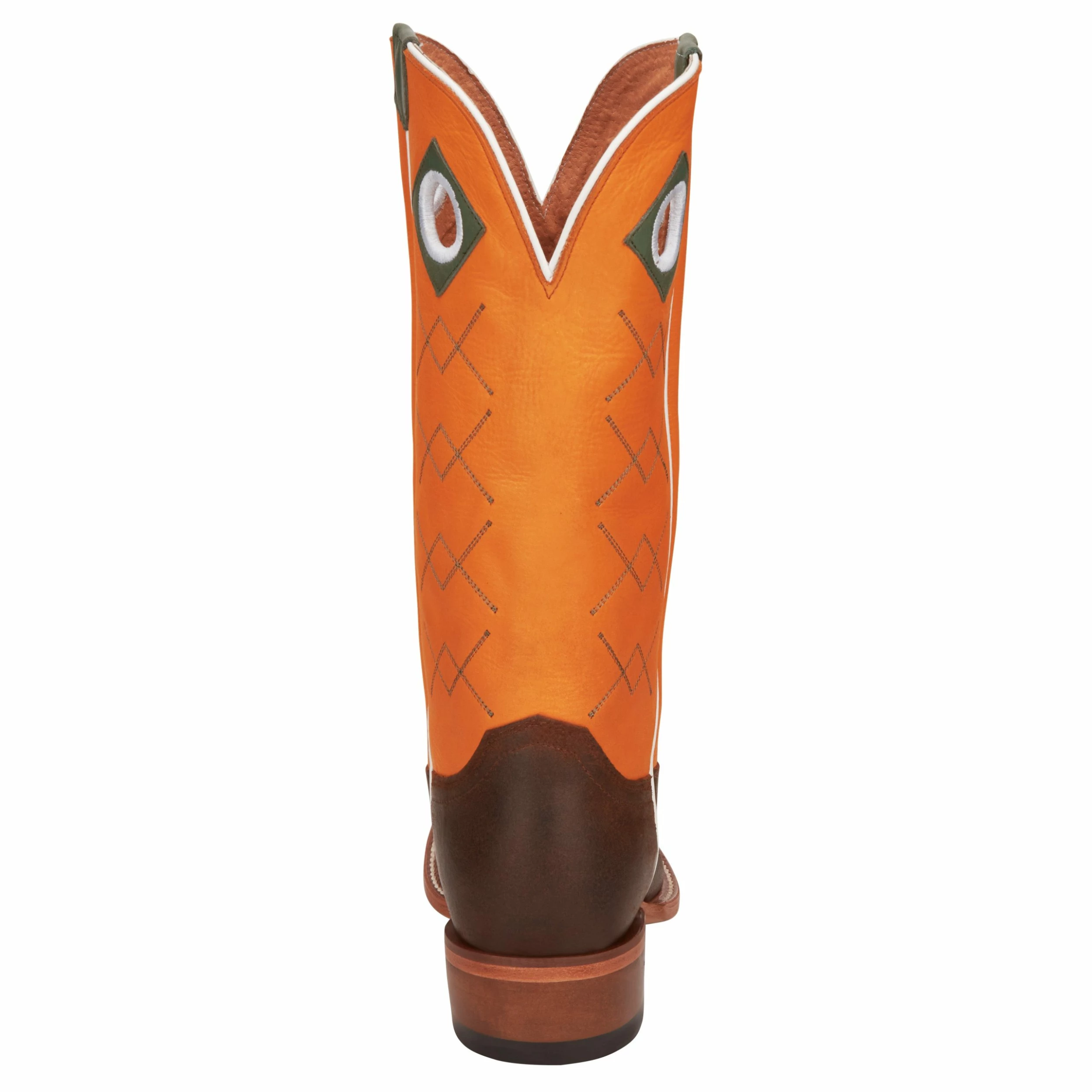 Justin Boots Mens Billet Brown 13in Sunrise Orange Cowhide Top Boot 6 Justin Boots Mens Billet Brown 13in Sunrise Orange Cowhide Top Boot - Image 4