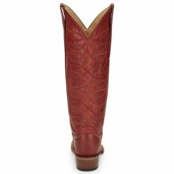 Justin Boots Women's Vintage Whitley Red 15 In Top Round Toe Cowgirl Boot 10 Justin Boots Women's Vintage Whitley Red 15 In Top Round Toe Cowgirl Boot -Justin Boots Store JST 006 VN4459
