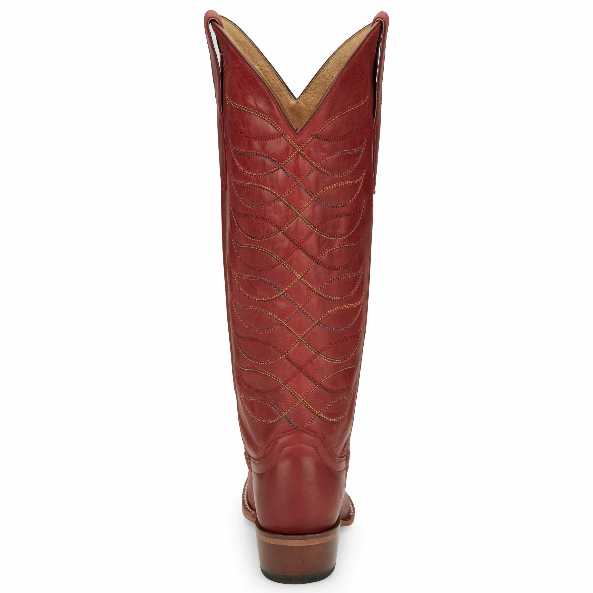 Justin Boots Women's Vintage Whitley Red 15 In Top Round Toe Cowgirl Boot 6 Justin Boots Women's Vintage Whitley Red 15 In Top Round Toe Cowgirl Boot - Image 4