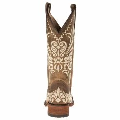 Circle G Womens Tan Embroided Square Toe Boots -Justin Boots Store L5409 3
