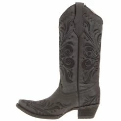 Circle G Women's Black Filigree Snip Toe Cowgirl Boots -Justin Boots Store L5433 2 2d7c1c6b e705 4bfc a871 4915f9074f1b