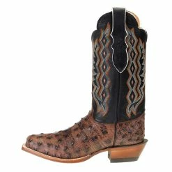Justin Boots Women's Magnolia Kango Tobac Full Quill Ostrich Boot -Justin Boots Store L8520 2