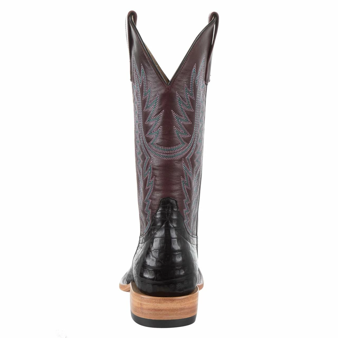 Macie Bean Boots Women`s Top Hand Black Caiman Cowgirl Boot 6 Macie Bean Boots Women`s Top Hand Black Caiman Cowgirl Boot - Image 4