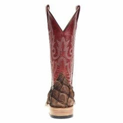Macie Bean Women's Top Hand Tan Big Bass Red Top Cowgirl Boots -Justin Boots Store M2007 3