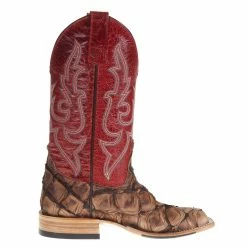 Macie Bean Women's Top Hand Tan Big Bass Red Top Cowgirl Boots -Justin Boots Store M2007 4