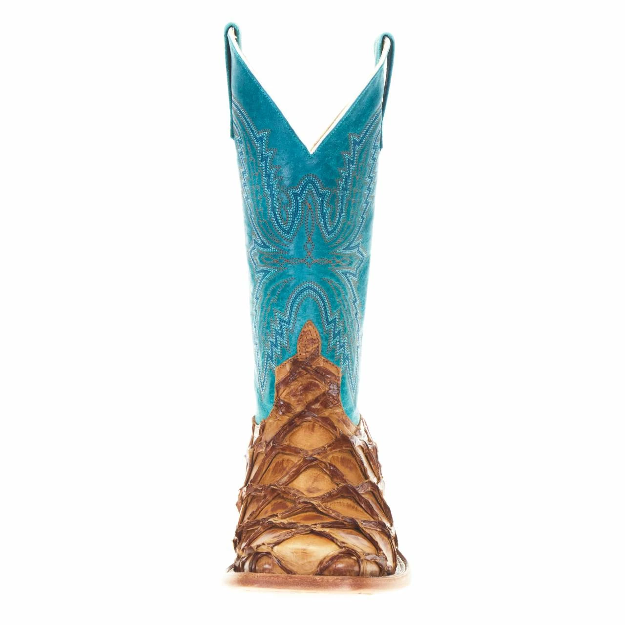 Macie Bean Women's Top Hand Antique Bass Turquoise Top Cowgirl Boots 4 Macie Bean Women's Top Hand Antique Bass Turquoise Top Cowgirl Boots - Image 2