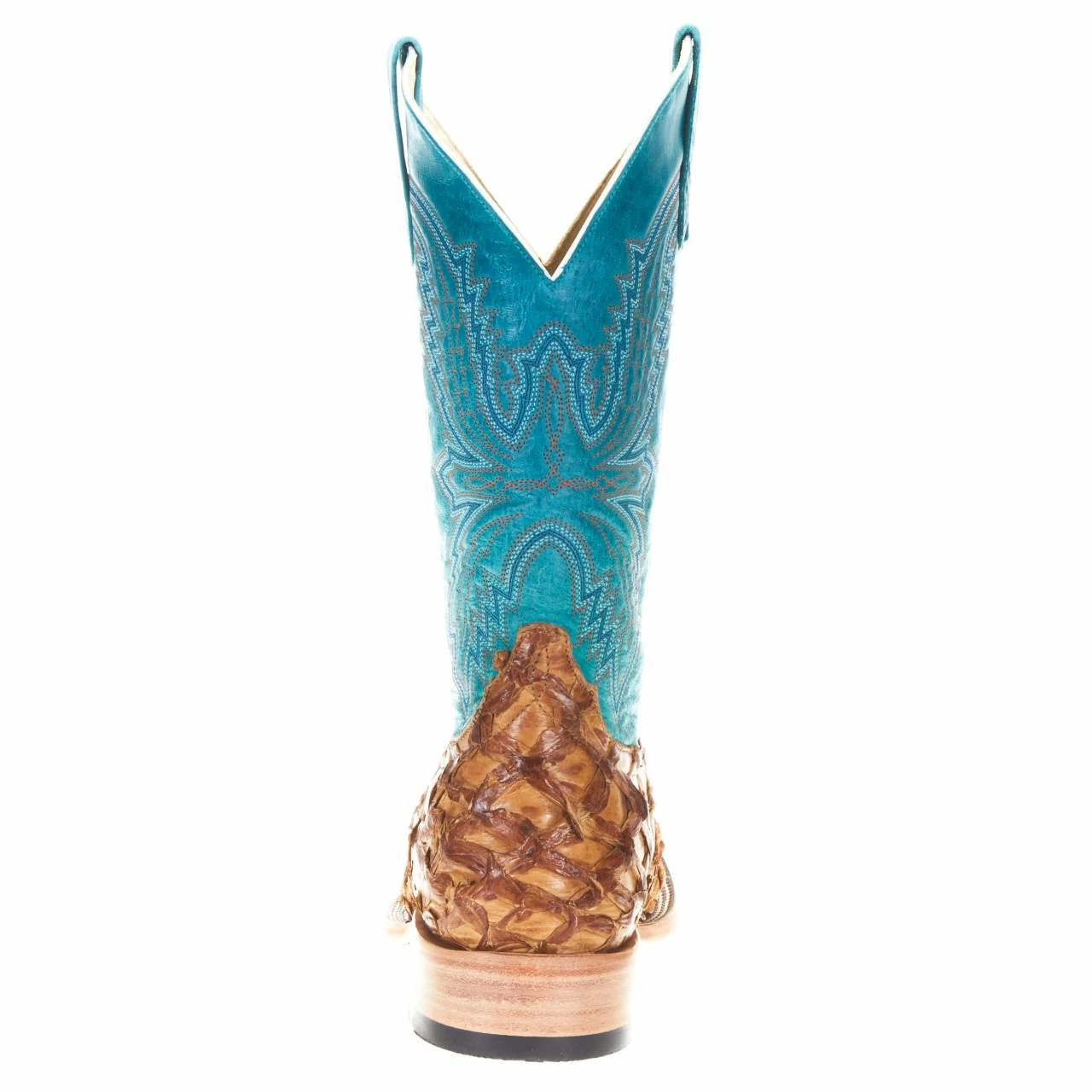 Macie Bean Women's Top Hand Antique Bass Turquoise Top Cowgirl Boots 6 Macie Bean Women's Top Hand Antique Bass Turquoise Top Cowgirl Boots - Image 4
