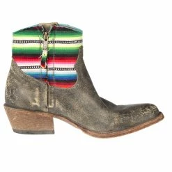 Macie Bean Boots Women's Macie Bean Black Cracktacular Super Serape Boots -Justin Boots Store M5205 4