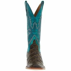 Macie Bean Boots Ladies Co File Fofish Turquoise Sensation Top Boots -Justin Boots Store M9120 02