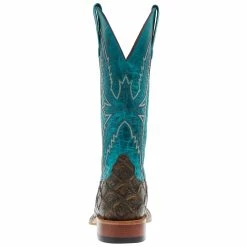 Macie Bean Boots Ladies Co File Fofish Turquoise Sensation Top Boots -Justin Boots Store M9120 04