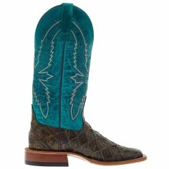 Macie Bean Boots Ladies Co File Fofish Turquoise Sensation Top Boots -Justin Boots Store M9120 05