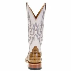 Macie Bean Boots Womens Slick Rikki Tan Caiman Print 13` Bleached Bone Top -Justin Boots Store M9154 3