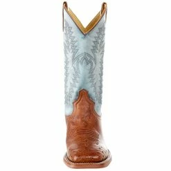 Justin Boots Men's NRS Exclusive Vintage Cognac Smooth Ostrich Cowboy Boot -Justin Boots Store MJ2500 2