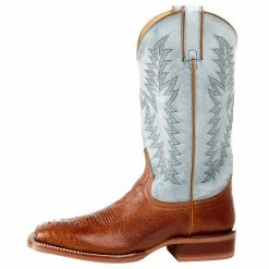 Justin Boots Men's NRS Exclusive Vintage Cognac Smooth Ostrich Cowboy Boot -Justin Boots Store MJ2500 3