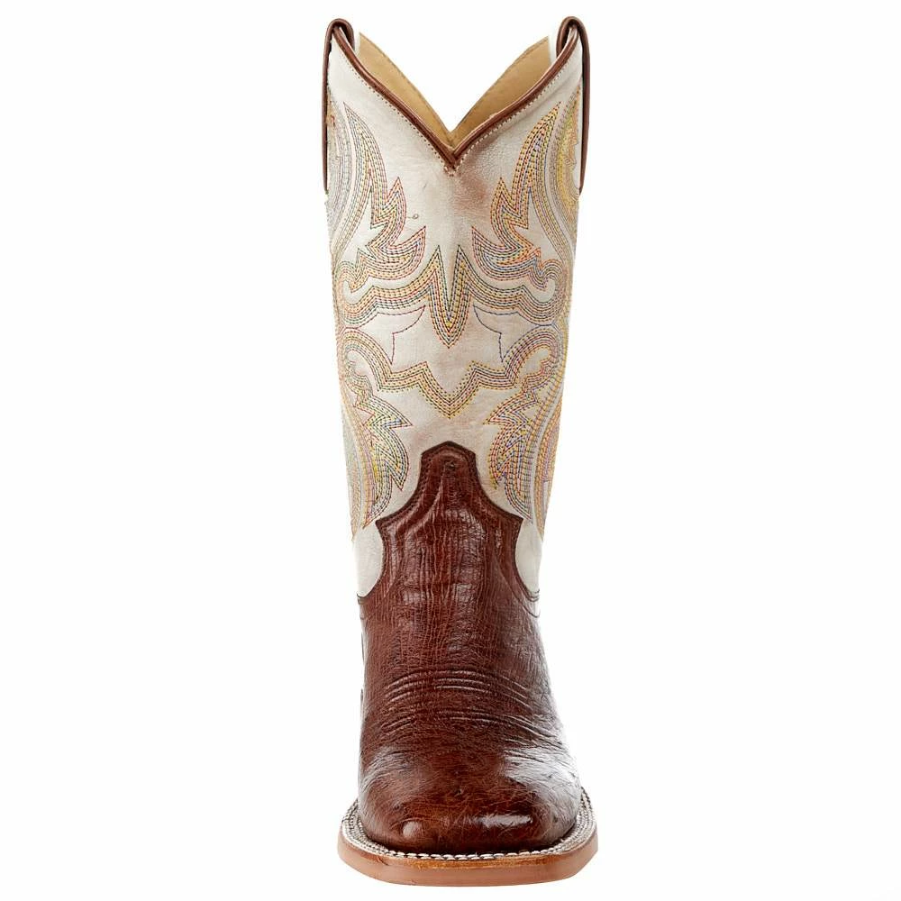 Justin Boots Women's NRS Exclusive Rum Brown Smooth Ostrich Cowgirl Boot 5 Justin Boots Women's NRS Exclusive Rum Brown Smooth Ostrich Cowgirl Boot - Image 3