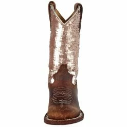 Macie Bean Boots Kids Brown Bison Sparkle Magic Cowgirl Boot 8 Macie Bean Boots Kids Brown Bison Sparkle Magic Cowgirl Boot -Justin Boots Store MK9153 2