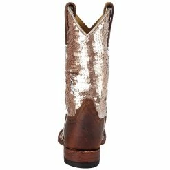 Macie Bean Boots Kids Brown Bison Sparkle Magic Cowgirl Boot 10 Macie Bean Boots Kids Brown Bison Sparkle Magic Cowgirl Boot -Justin Boots Store MK9153 4