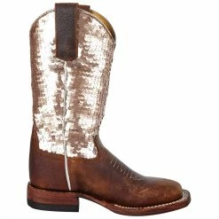 Macie Bean Boots Kids Brown Bison Sparkle Magic Cowgirl Boot 11 Macie Bean Boots Kids Brown Bison Sparkle Magic Cowgirl Boot -Justin Boots Store MK9153 5