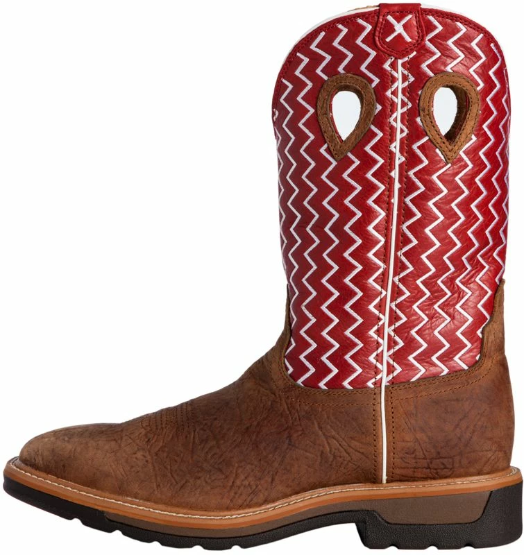 Twisted X Men's Distressed Saddle Shoulder Steel Toe Lite Weight Cowboy Work Boots 5 Twisted X Men's Distressed Saddle Shoulder Steel Toe Lite Weight Cowboy Work Boots - Image 3