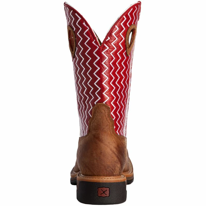 Twisted X Men's Distressed Saddle Shoulder Steel Toe Lite Weight Cowboy Work Boots 6 Twisted X Men's Distressed Saddle Shoulder Steel Toe Lite Weight Cowboy Work Boots - Image 4
