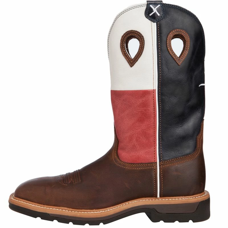 Twisted X Men's Texas Flag Steel Toe Lite Weight Cowboy Work Boots 5 Twisted X Men's Texas Flag Steel Toe Lite Weight Cowboy Work Boots - Image 3
