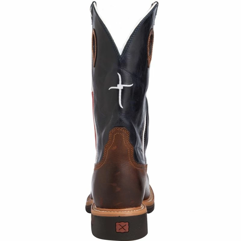 Twisted X Men's Texas Flag Steel Toe Lite Weight Cowboy Work Boots 6 Twisted X Men's Texas Flag Steel Toe Lite Weight Cowboy Work Boots - Image 4