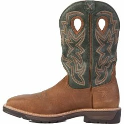 Twisted X Men's Distressed Shoulder Steel Toe Waterproof Lite Weight Cowboy Work Boots -Justin Boots Store MLCSW01 4