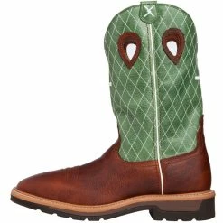 Twisted X Men's Cognac Glazed Pebble Lite Weight Cowboy Work Boots 19 Twisted X Men's Cognac Glazed Pebble Lite Weight Cowboy Work Boots -Justin Boots Store MLCW002 3
