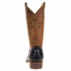 R Watson Boots Men's R Watson Black Caiman Tail 13in. Mad Dog Tan Top Boots 10 R Watson Boots Men's R Watson Black Caiman Tail 13in. Mad Dog Tan Top Boots -Justin Boots Store MU10000 3