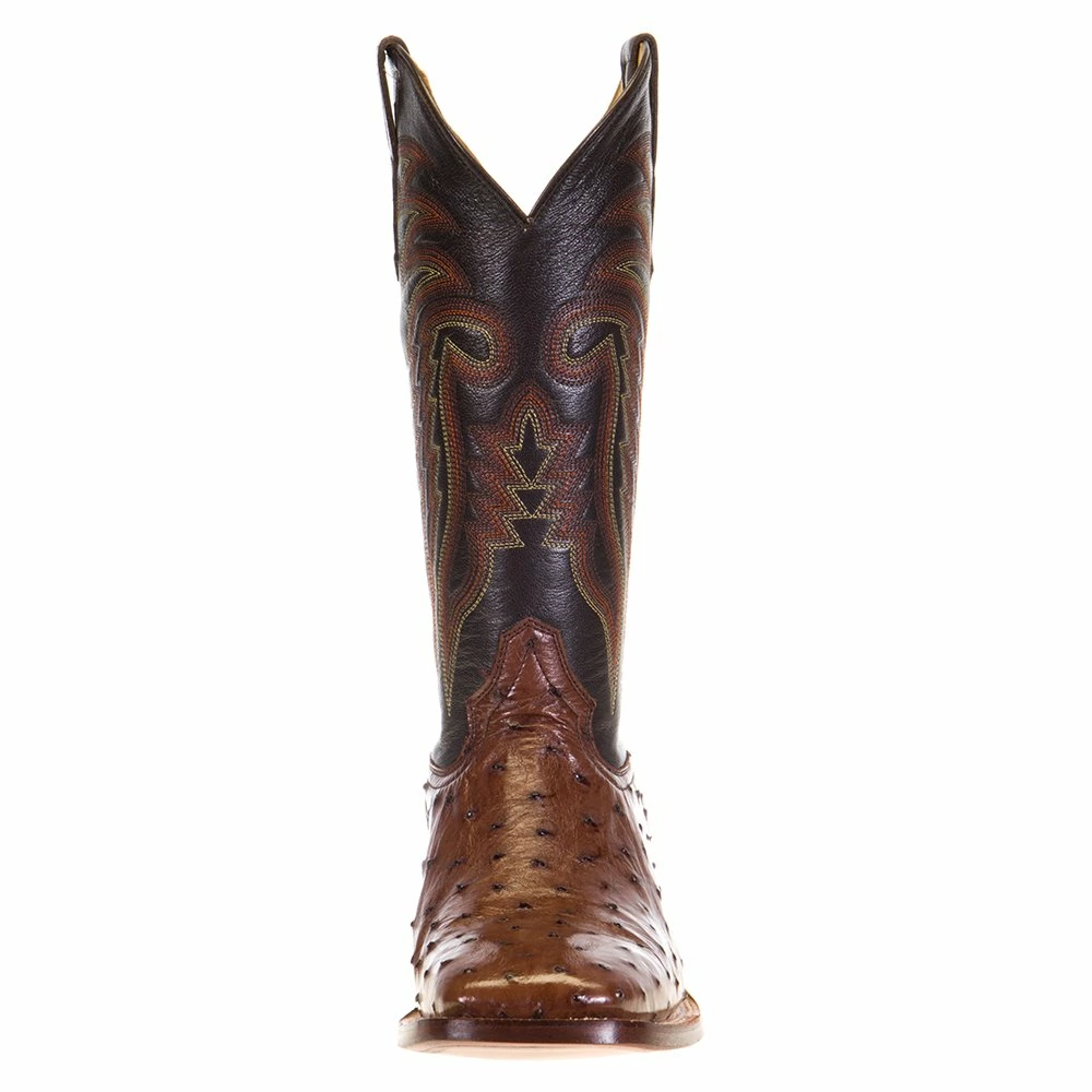 Men's R Watson Kango Tobac Full Quill Ostrich 13in. Espresso Goat Top Boots 4 Men's R Watson Kango Tobac Full Quill Ostrich 13in. Espresso Goat Top Boots - Image 2