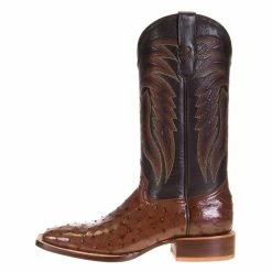 Men's R Watson Kango Tobac Full Quill Ostrich 13in. Espresso Goat Top Boots 9 Men's R Watson Kango Tobac Full Quill Ostrich 13in. Espresso Goat Top Boots -Justin Boots Store MU10002 2