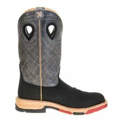 Twisted X Men's Rubberized Brown 12in. Grey CellStretch Alloy Toe Work Boots -Justin Boots Store MXBA002 4