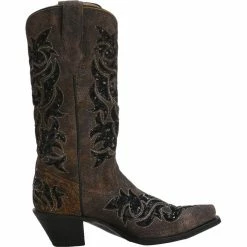 Corral Corral Brown And Black Sequin Inlay Cowgirl Boots -Justin Boots Store R1152 right