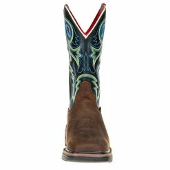 R Watson Boots Men's R. Saddle Distressed Buffalo 12in. Emerald Green Top Square Steel Toe Work Boots -Justin Boots Store RW1009ST 1 165a777d 7b42 4121 9bb9 e6203b9504e9