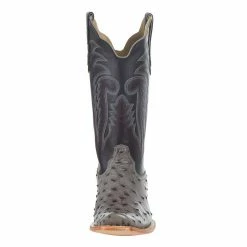 R Watson Boots Men`s Serpentine Bruciato FQ Ostrich 13in. Black Sinatra Cowhide -Justin Boots Store RW4518 1 21