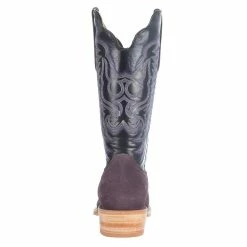 R Watson Boots Men's Plum Rough Out 13in. Black Cowhide Top Boots 10 R Watson Boots Men's Plum Rough Out 13in. Black Cowhide Top Boots -Justin Boots Store RW8209 1 3