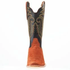 R Watson Boots Men's Cognac Boar 13in Black Sinatra Top Boot 9 R Watson Boots Men's Cognac Boar 13in Black Sinatra Top Boot -Justin Boots Store RW8603 1 03