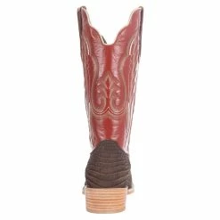 R Watson Boots Men's R Watson Mocha Sueded Gator 13in. Indian Orange Boots 10 R Watson Boots Men's R Watson Mocha Sueded Gator 13in. Indian Orange Boots -Justin Boots Store RW9011 1 3
