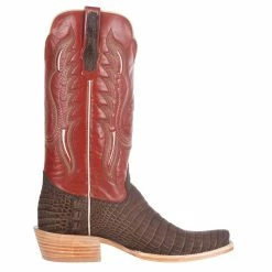 R Watson Boots Men's R Watson Mocha Sueded Gator 13in. Indian Orange Boots 11 R Watson Boots Men's R Watson Mocha Sueded Gator 13in. Indian Orange Boots -Justin Boots Store RW9011 1 4