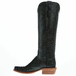 R Watson Boots Women's Dark Green Python 17 In Top Cowgirl Boot 11 R Watson Boots Women's Dark Green Python 17 In Top Cowgirl Boot -Justin Boots Store RWL7215 1 05