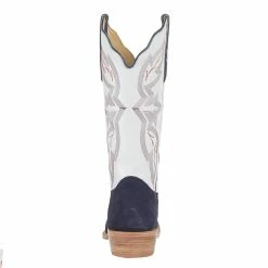 R Watson Boots R Women Blue Roughout 13in White Boot 10 R Watson Boots R Women Blue Roughout 13in White Boot -Justin Boots Store RWL8402 1 4