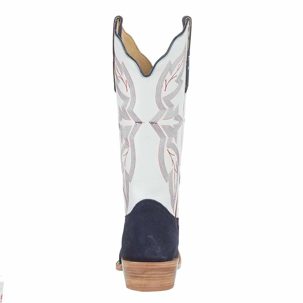 R Watson Boots R Women Blue Roughout 13in White Boot 6 R Watson Boots R Women Blue Roughout 13in White Boot - Image 4