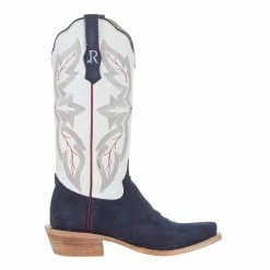 R Watson Boots R Women Blue Roughout 13in White Boot 11 R Watson Boots R Women Blue Roughout 13in White Boot -Justin Boots Store RWL8402 1 5