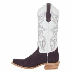 R Watson Boots R Womens Plum Roughout 13in White Top Boot -Justin Boots Store RWL8408 1 3
