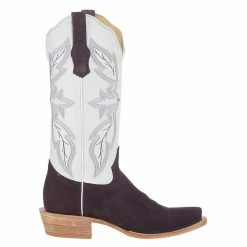 R Watson Boots R Womens Plum Roughout 13in White Top Boot -Justin Boots Store RWL8408 1 5