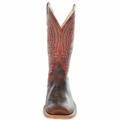 Anderson Bean Men's Mike Tyson Bison Rust Lava Cowboy Boots 9 Anderson Bean Men's Mike Tyson Bison Rust Lava Cowboy Boots -Justin Boots Store S1105 front